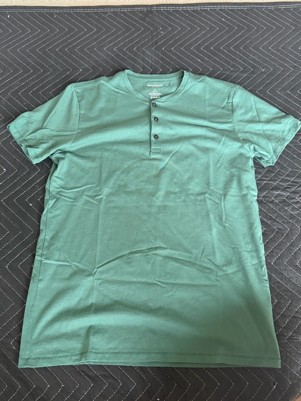 Bonobos Short Sleeve Henley in Green